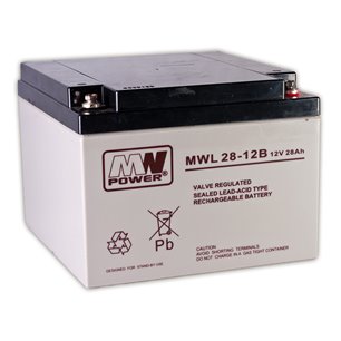 Akumulator żelowy 12V/28Ah MWL 28-12B M5