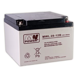 Akumulator żelowy 12V/28Ah MWL M5 Pb    