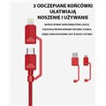 Przewód XTAR PDC-3 USB RED 3A 10Gbps    