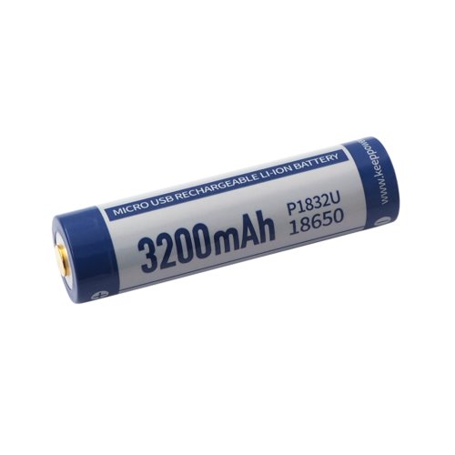 KP ICR18650-320PCM 3200mAh Li-ION m-USB