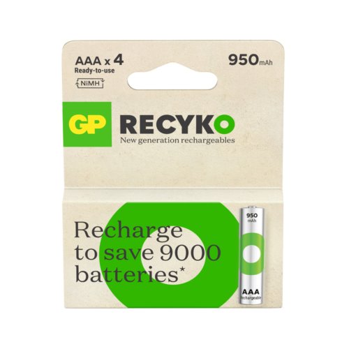 GP Recyko New R03/AAA 950mAh B4 1,2V    