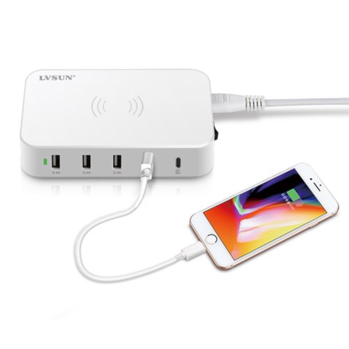 Ładowarka LVSUN USB LS-5UWT BIAŁA/WHITE 