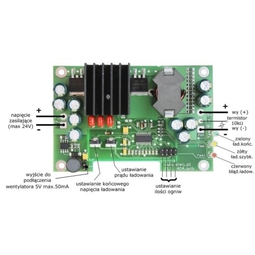 Moduł ładowarki BTO Li-Ion 500mA - 10A