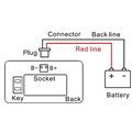 Wskaźnik LCD napięcia akumulatora LY7