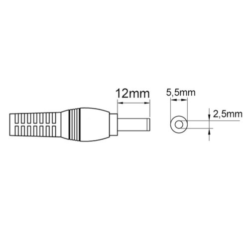 Kabel zasilający 12V do zapalniczki sam.