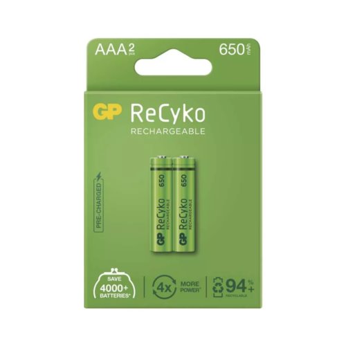 GP Recyko New R03/AAA 650mAh Series B2  