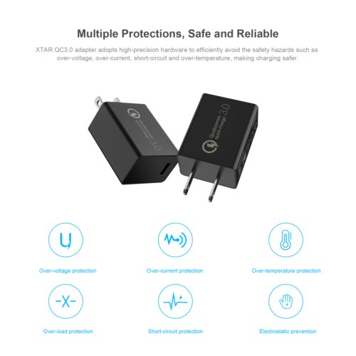 Ładowarka XTAR USB QC 3.0 AC/5V/9V/12V  