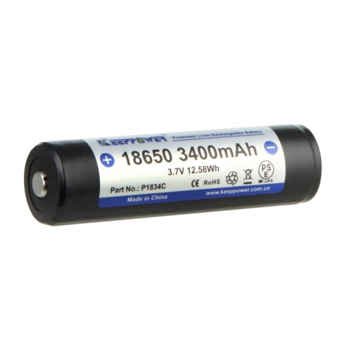 KP ICR18650-340PCM 3400mAh Li-ION P1834C