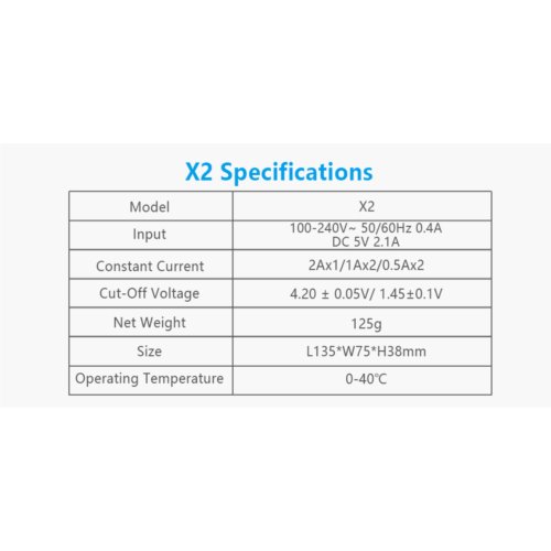 Ładowarka XTAR X2 NEW 18650/26650