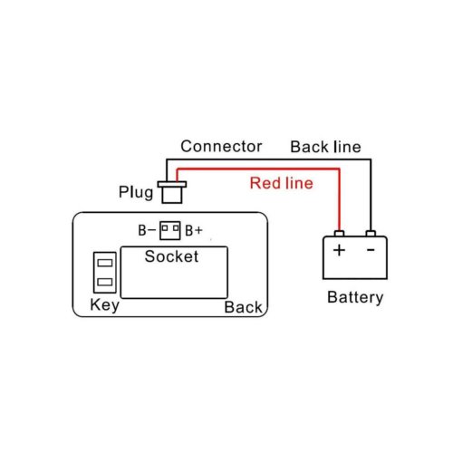 Wskaźnik LCD napięcia akumulatora LY7