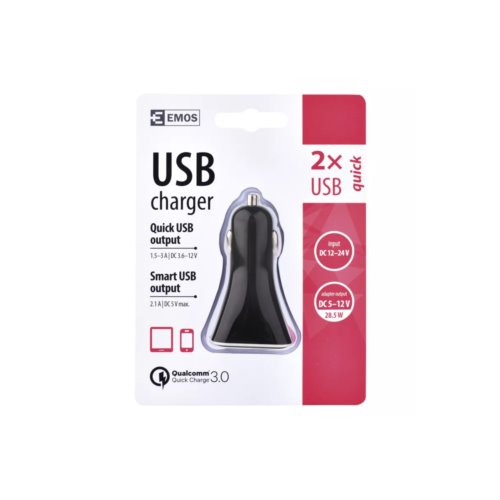 Ładowarka EMOS USB V0213 Quick QC 3.0   