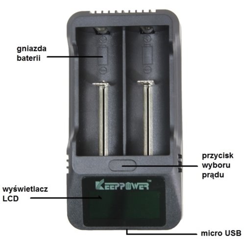 Ładowarka KeepPower L2 LCD Charger