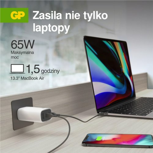 Ładowarka GP GM3A GaN 65W 5V/9V/15V/20V 