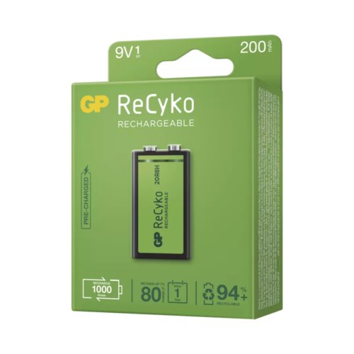 GP Recyko New 6F22/9V 200mAh Series 8,4V