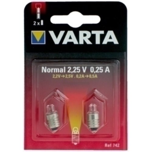 Żarówka VARTA 742 2,25V 0,25A ZW B2