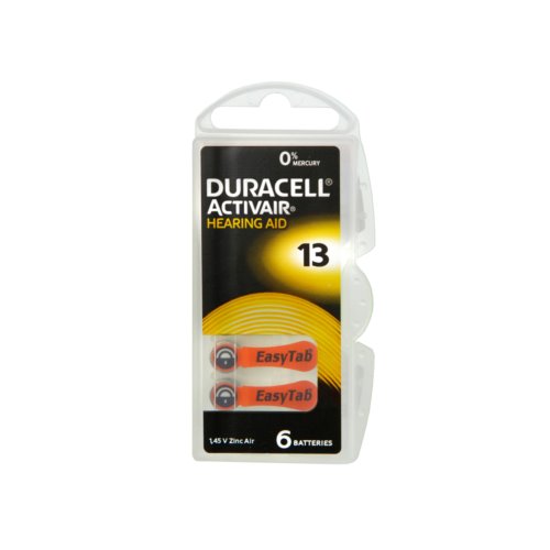 Bateria słuchowa DA13 DURACELL B6