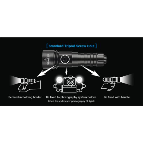 Latarka XTAR D26W WHALE 1000lm LED WARM 