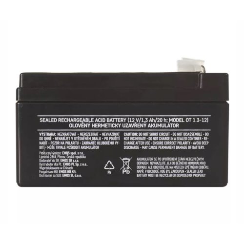 Akumulator żelowy 12V/1,3Ah B9652 EMOS
