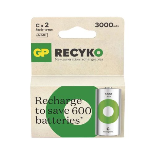 GP Recyko New R14/C 3000mAh Series B2   