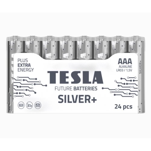 Bateria alk. LR03 TESLA SILVER+ F24 1,5V