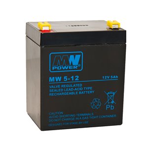 Akumulator żelowy 12V/5Ah MW Terminal T1