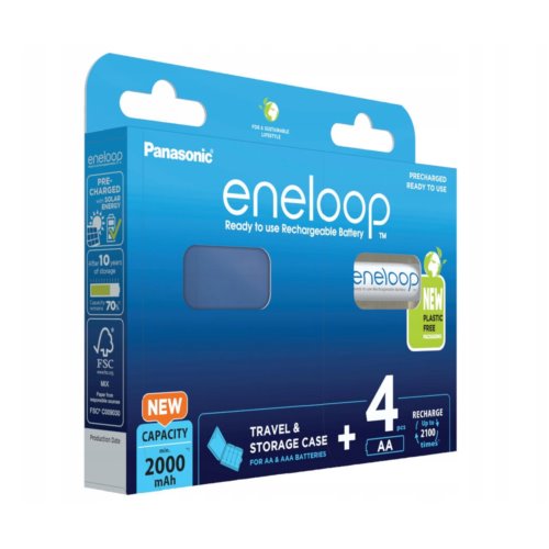 Panasonic Eneloop R6/AA 2000 B4+BOX