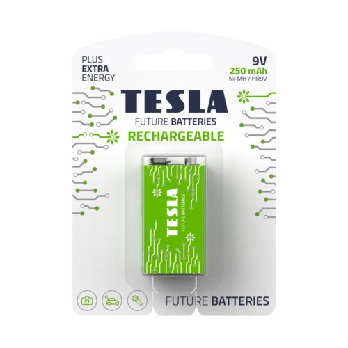 TESLA GREEN+ HR9V 250mAh B1 9V  Ni-MH   