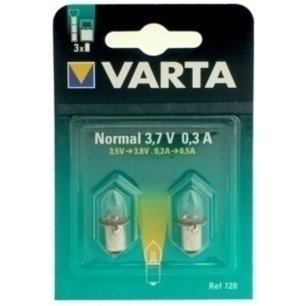 Żarówka VARTA 720 3,7V 0,3A ZW B2