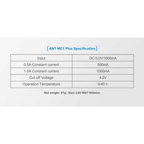 Ładowarka XTAR MC1 Plus ANT 18650/26650