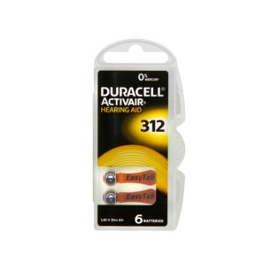 Bateria słuchowa DA312 DURACELL B6