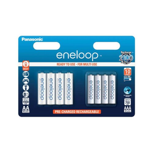 Panasonic ENELOOP 4xR3 4xR6 zestaw B8   