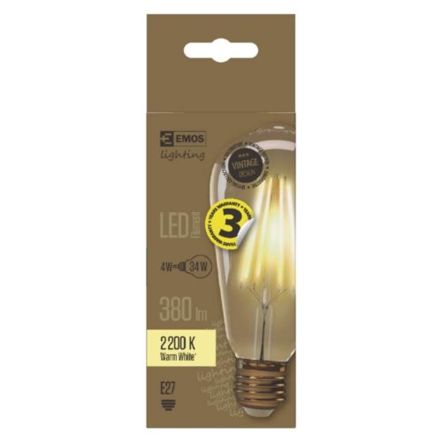 Żarówka EMOS Z74302 LED VNT ST64 4W E27 