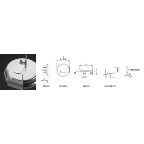 Bateria litowa Renata CR2450N/RH-LF luz