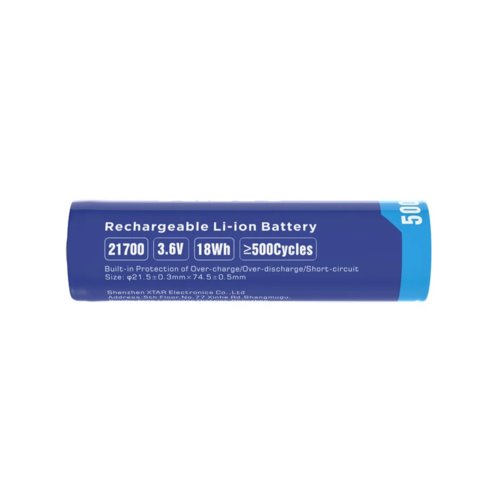 XTAR 21700-500PCM 5000mAh Li-ION